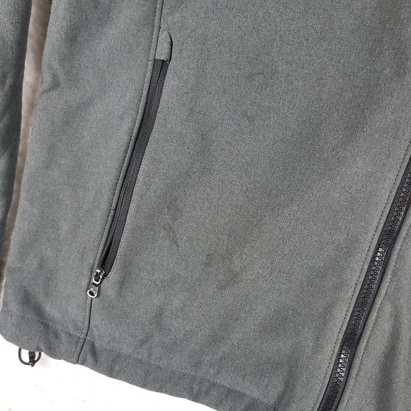 Polo Ralph Lauren Jacket Mens Large‎ Dark Gray Zipper Pocket Full Zip Sweater *